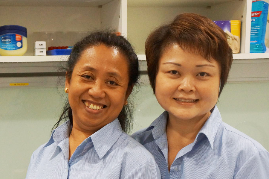 Nurse Linah and Helen